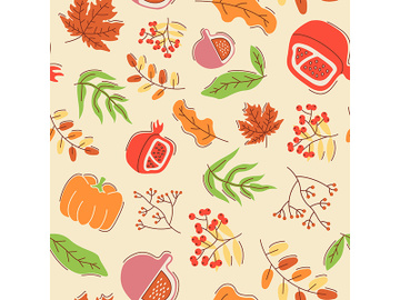 Seasonal harvest abstract seamless pattern preview picture