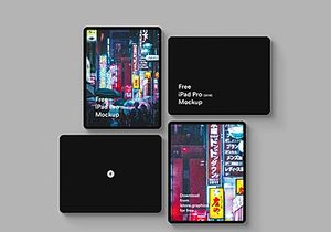 Free iPad Pro (2018) Mockup