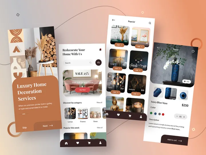 Home Decoration App Design