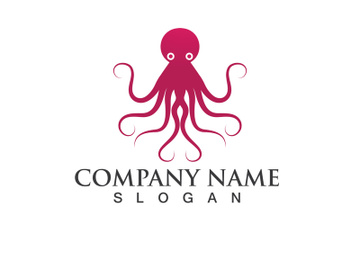 Octopus logo vector design symbol preview picture