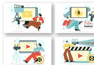 9 Cinematic Film Festival Illustration