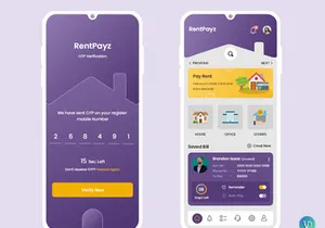 Pay House Rent Online Mobile App UI Kit
