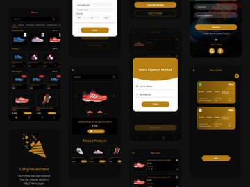 Ecommerce shoe selling app preview picture