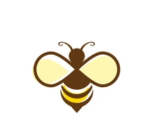 Bee icon design illustration