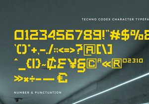 Techno Codex - Modern Futuristic Display Font