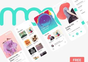 Moood Music Player App UI Kit
