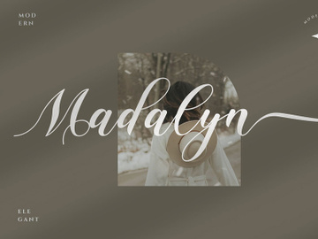 Madalyn - Calligraphy Script Font preview picture