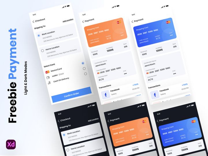 Freebie Payment & Checkout Screens preview picture