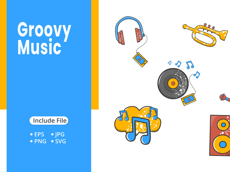 Groovy Music Icons Pack