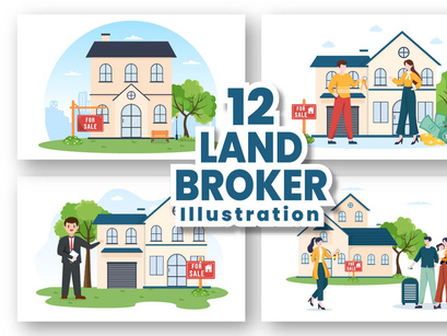 12 Land Broker Illustration