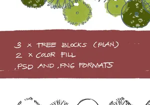 Handdrawn Tree Graphics [PSD/PNG]