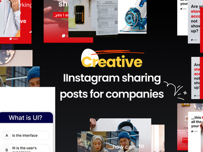Creative Instagram sharing posts for companies Template