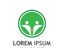 Community of people logo design with creative idea.