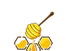 Bee icon design illustration