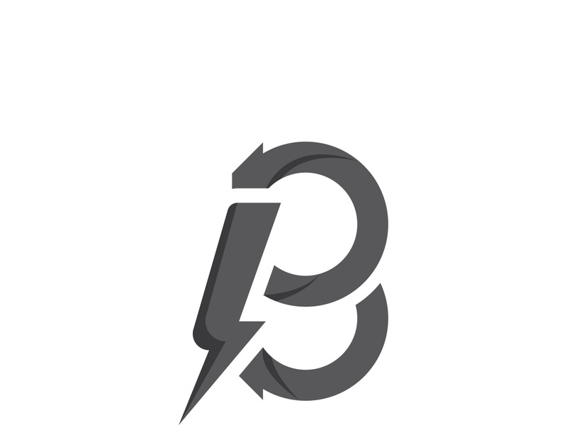 B letter logo template vector illustration