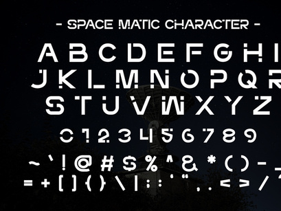 Space Matic - Futuristic Font