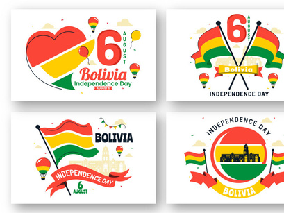 10 Bolivia Independence Day Illustration