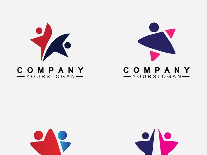 Star people success logo and symbol icon Template
