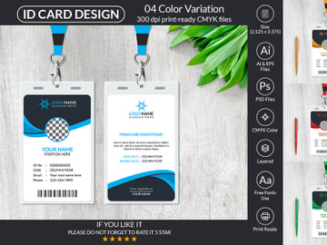 Creative ID Card Design Template preview picture
