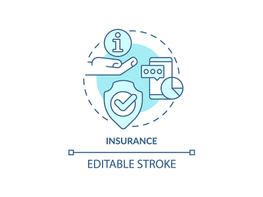 Insurance turquoise concept icon preview picture