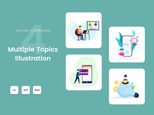 Multiple topics illustration M1