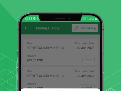 DigiMiner v1.0 - Cloud Crypto Mining Mobile Application