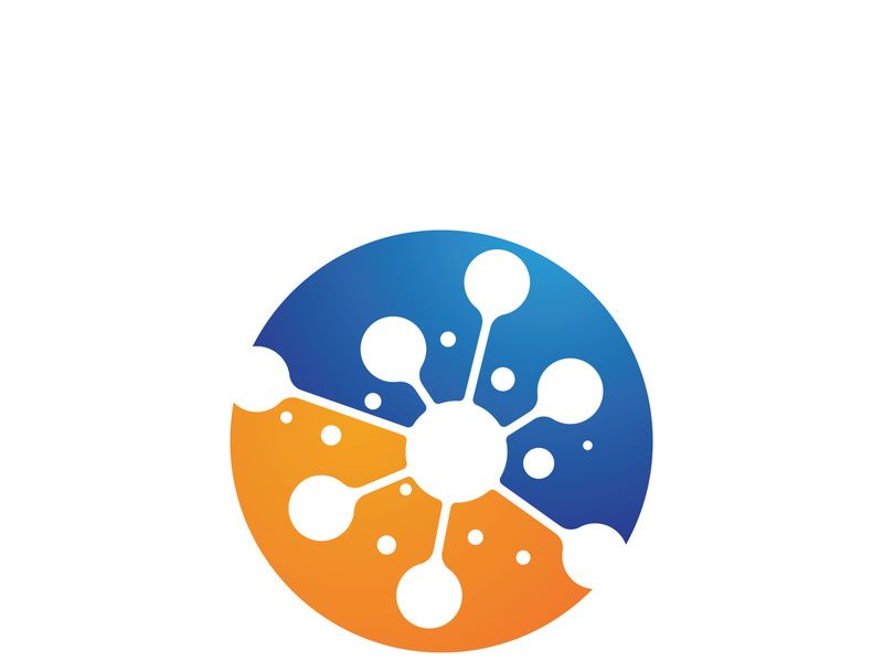 Molecule vector illustration design