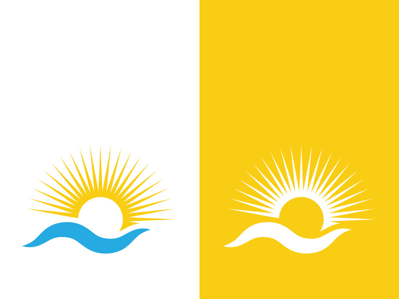 Sun vector illustration icon logo template design