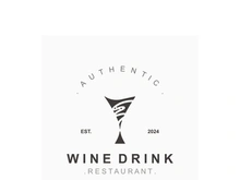 Wine drink Vintage logo label with glass or beer premium, bars, clubs, cafes company