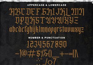 Agise Rujdi - Blackletter Decorative Font