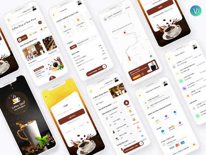 Coffee Shop Mobile App UI Kit