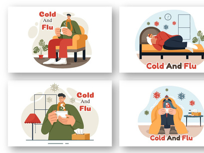 9 Flu and Cold Illustration