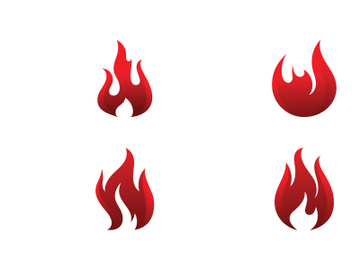Fire Flame Logo design vector template preview picture