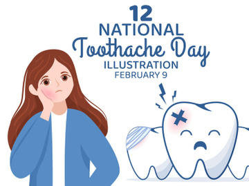 12 National Toothache Day Illustration preview picture