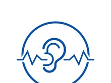 Hearing logo template and symbol vector icon design