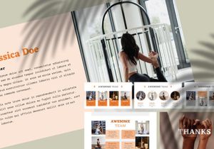 WELLNESTIA | Yoga Modern Retro Pastel PowerPoint Template