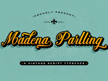 Madena Parlling - Bold Script Font preview picture