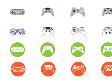 Game stick Icon Logo vector preview picture