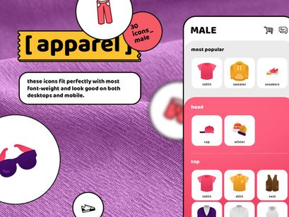 Apparel Male Icon For Any Purpose