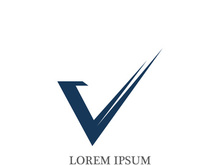 V  Logo Template vector icon illustration design