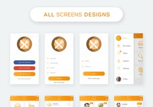 FoodMad App UI Kit - Food Delivery App Design Template