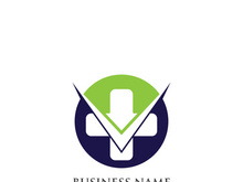 hospital logo and symbol Template, Green logo vector