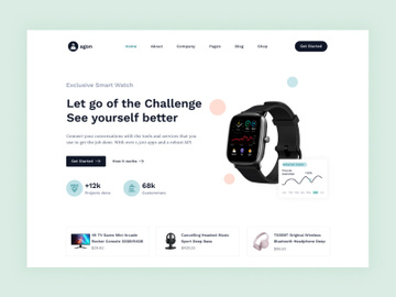 E-commerce Header Exploration - Smart Watch preview picture