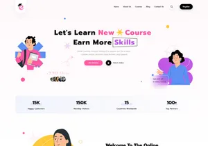 Educational Website Landing Page