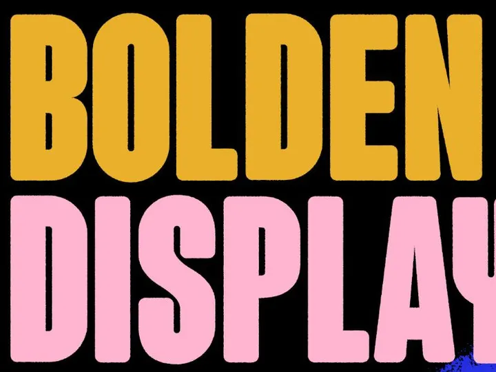 Bolden Display - Free Font