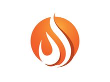 Fire Flame logo designs  Fire logo template  Logo symbol icon