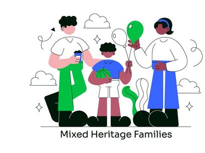 10 Mixed Heritage Families Illustration
