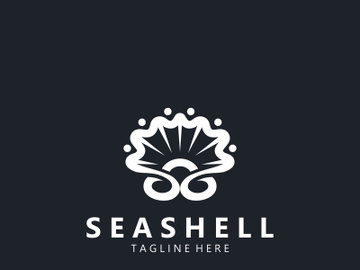 Seashell Logo. Ocean Animals premium quality graphic outline symbols collection preview picture