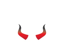 Devil horn Vector icon design illustration Template