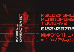 BARKMO-36 — Futuristic Mecha Font